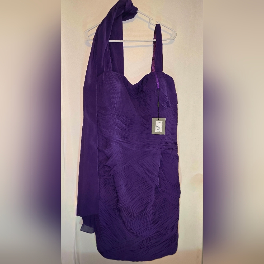 NTW Moshita Couture Purple Evening Dress
